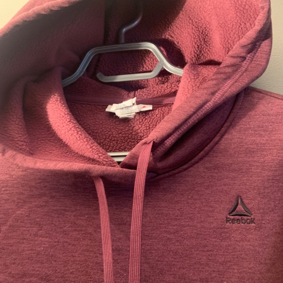 Reebok - Men’s Burgundy Hooded Sweater - Picture 3 of 6